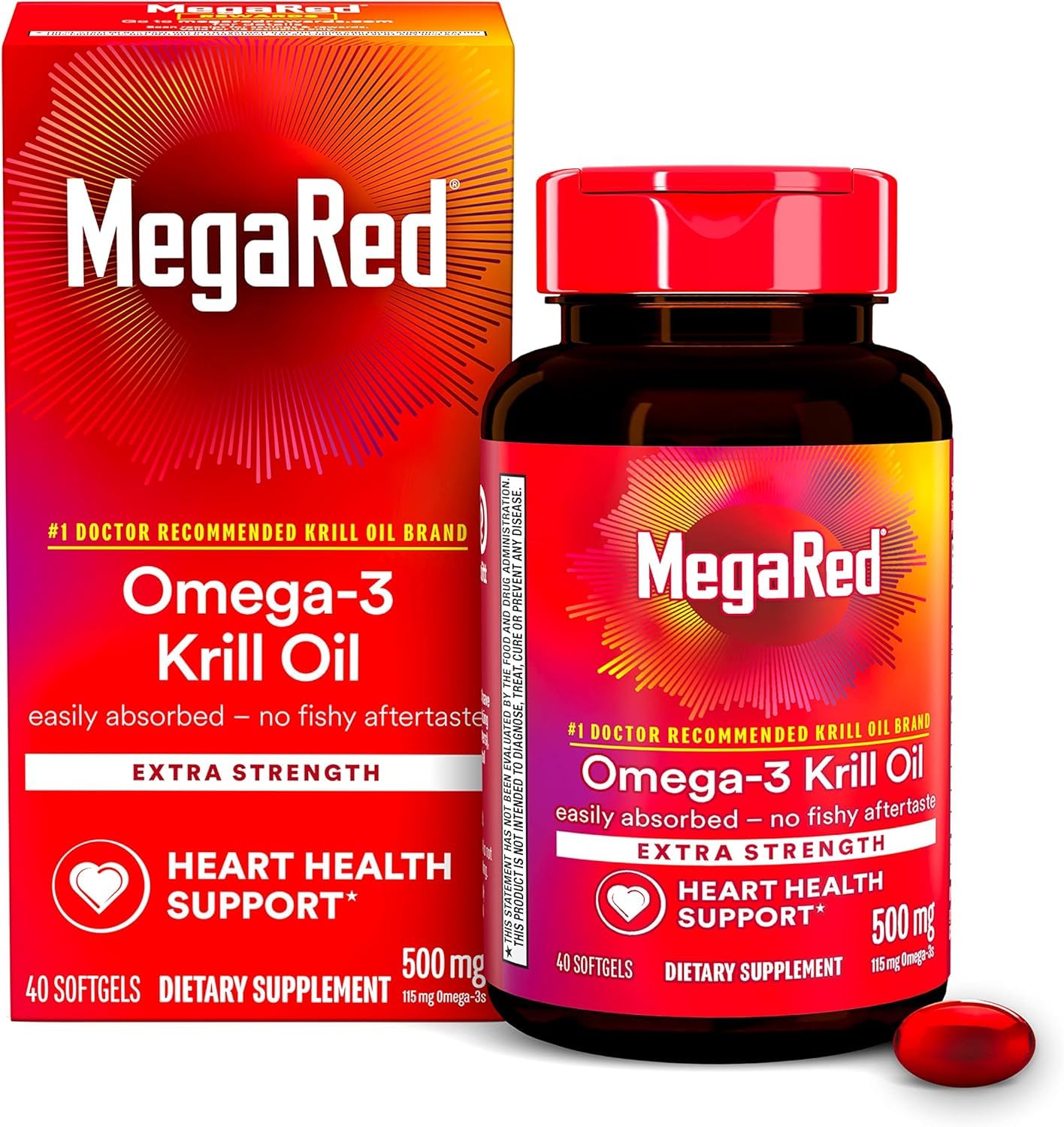 MegaRed Softgels, Extra Strength, 45 Count