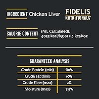 Vista 8 de FIDELIS Golosinas crudas liofilizadas para perros pequeños, medianos y grandes, con alto contenido de proteínas, sin gluten, aperitivos saludables