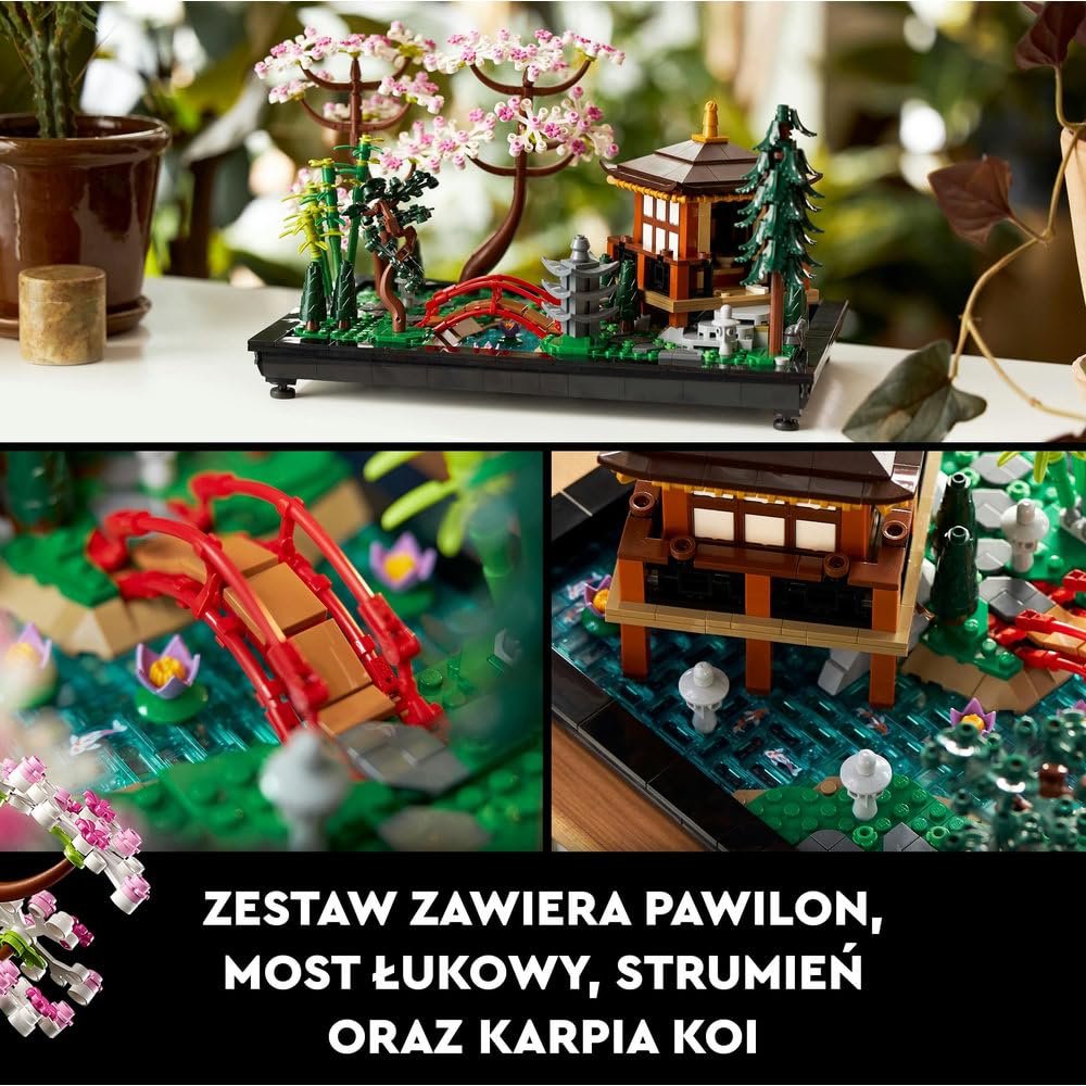 LEGO Icons Zaciszny ogród 10315 | Dekoracja do domu, zestaw konstrukcyjny dla dorosłych, prezent dla dorosłych, dla kobiet i mężczyzn, 1363 elementy