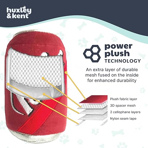 Miniatura 3 de Huxley  Kent Lulubelles Power Plush  Snoreo Cookie Large  Juguete para perro con chirriante  Divertido regalo para perro  Divertidos duraderos y