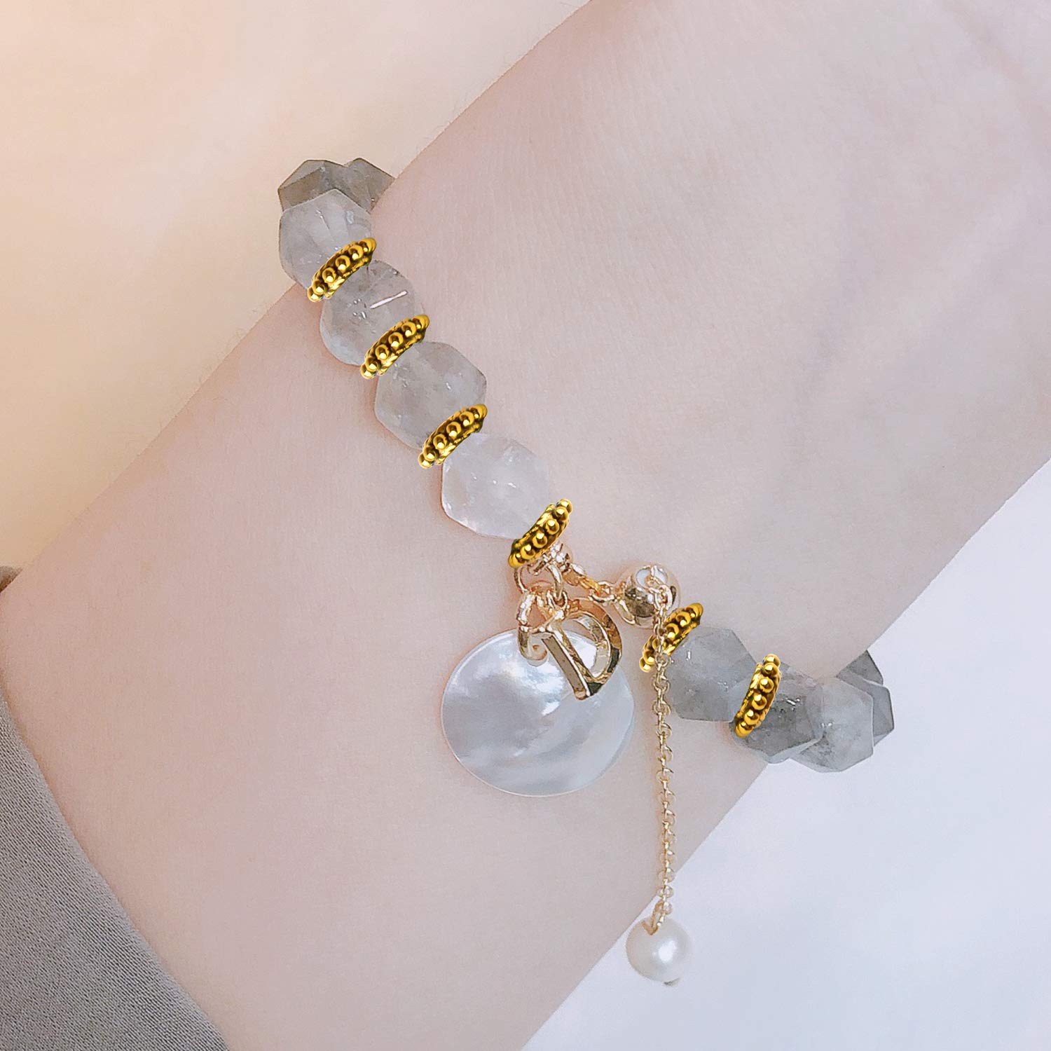 VILLCASE 100pièces Perles Alliage Antique Argenté Bracelets