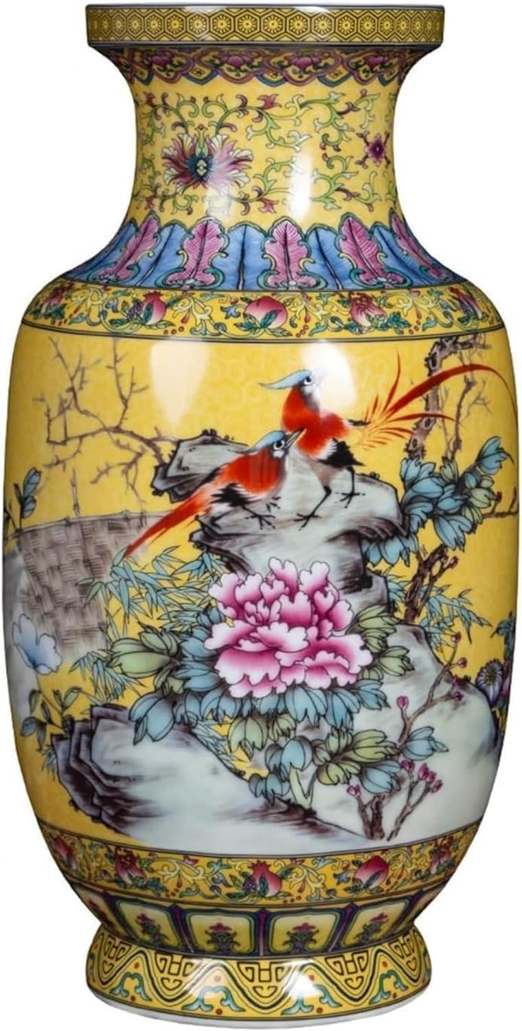 Vase en porcelaine peints à la main pour habiller un coin de salon vide