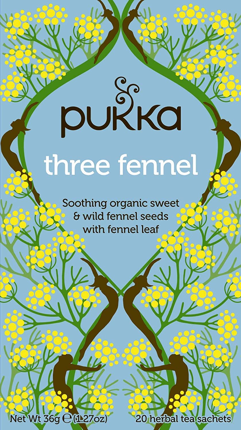 Pukka Three Fennel Orgnic Herbl Tea 20 Sachets