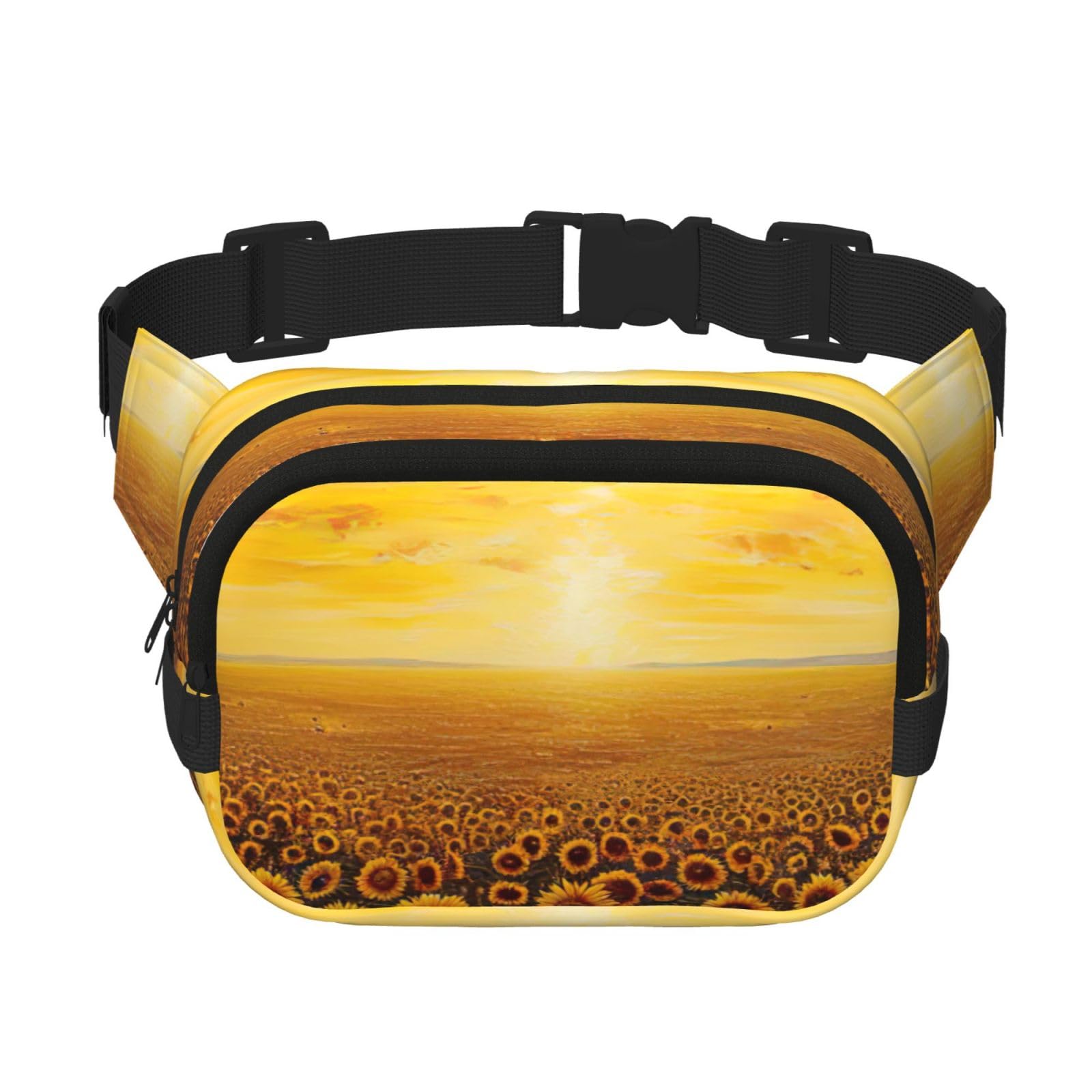 FBGHHTY Sunflower Field Sunset Sea of Flowers Print