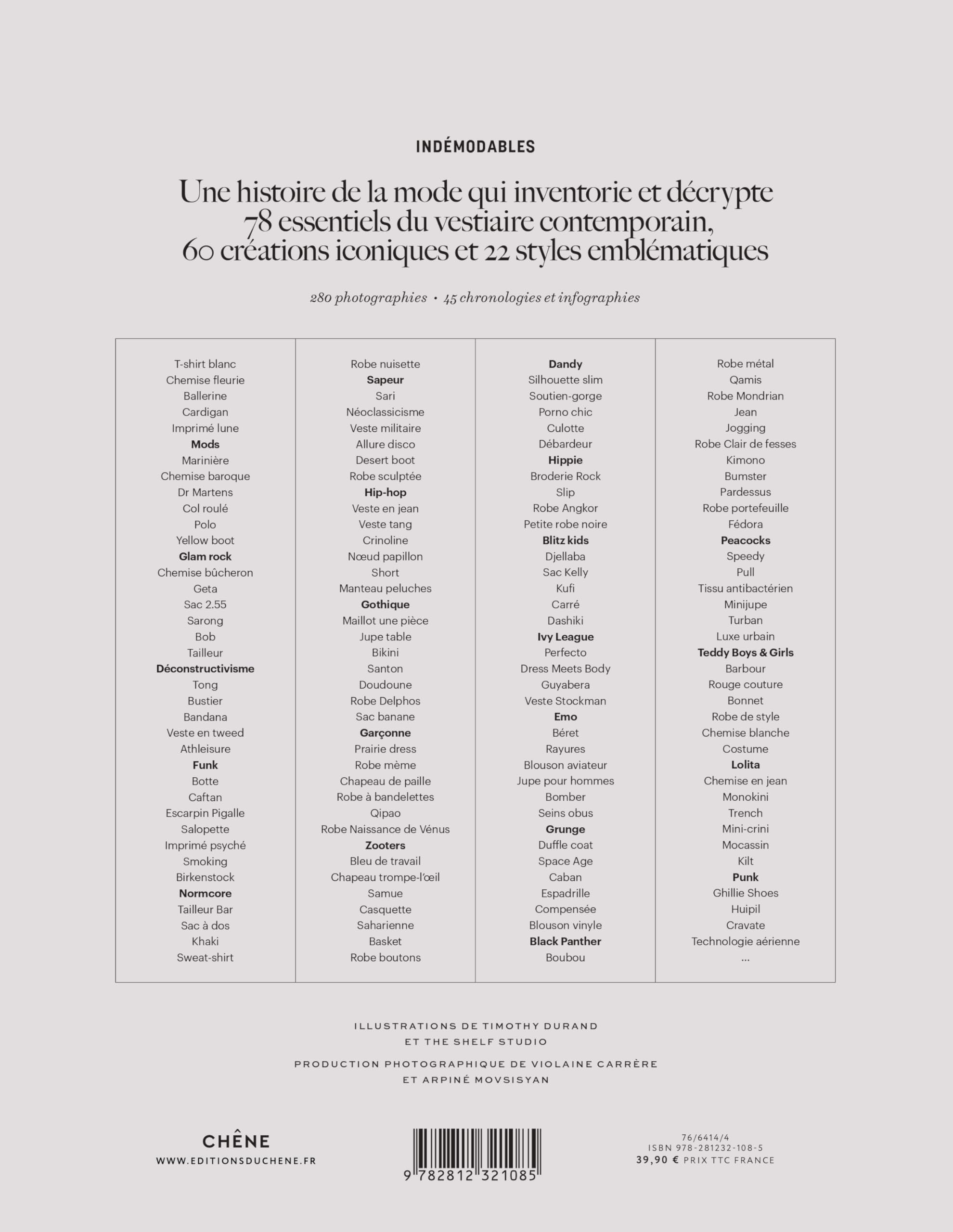 Indémodable: Petite anthologie de la mode - Vêtements intemporels, créations iconiques