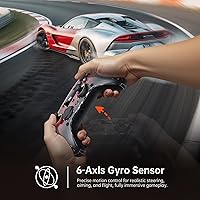 Vista 7 de GUSGU G7 Wireless Gaming Controller with Interactive Screen, 1000Hz Polling Rate, Hall Joysticks & Triggers, 4 Programmable Buttons, Compatible with