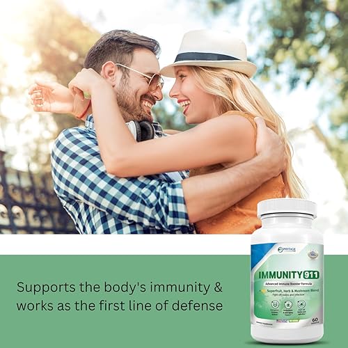 Miniatura 3 de Suplemento Immunity 911 - con ingredientes naturales como cúrcuma, vitamina C, B6, E, zinc - Soporte inmunológico de alta potencia -60 cápsulas