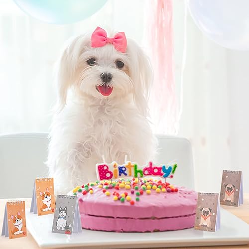 Miniatura 6 de 24 cuadernos pequeños para fiestas de perros, lindos cachorros y mascotas, bloc de notas con bolsillo en espiral, suministros para fiestas de