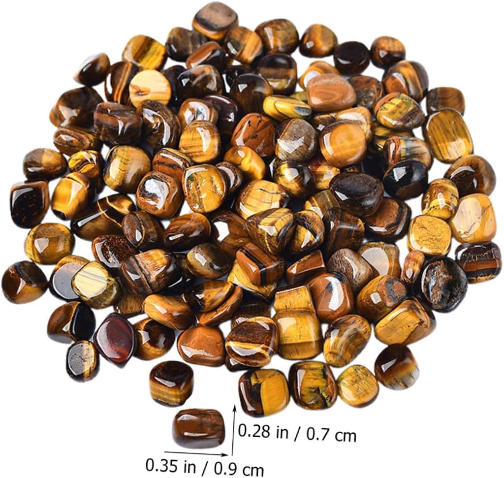 Yardwe Eye Stone Aquarium Gravel Decorative Rocks 7-9mm Bulk Natural Fish Gravel for Aquarium Landscaping and Terrarium Decor 2lb