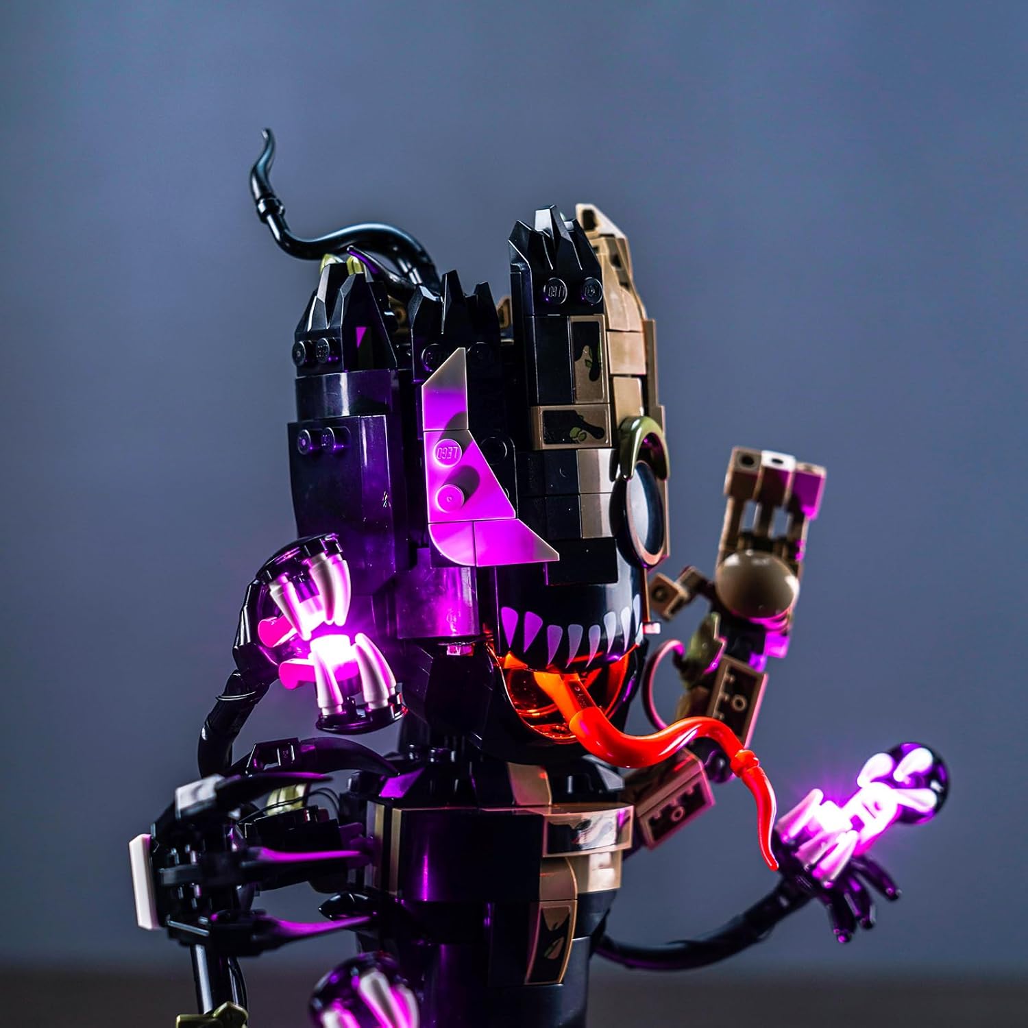 LED Lighting Kit Compatible with Lego Venomized Groot 76249 Building Kit - Lights Only - Decoration LED Light Kit Without Building Block Model (Basic Version)
