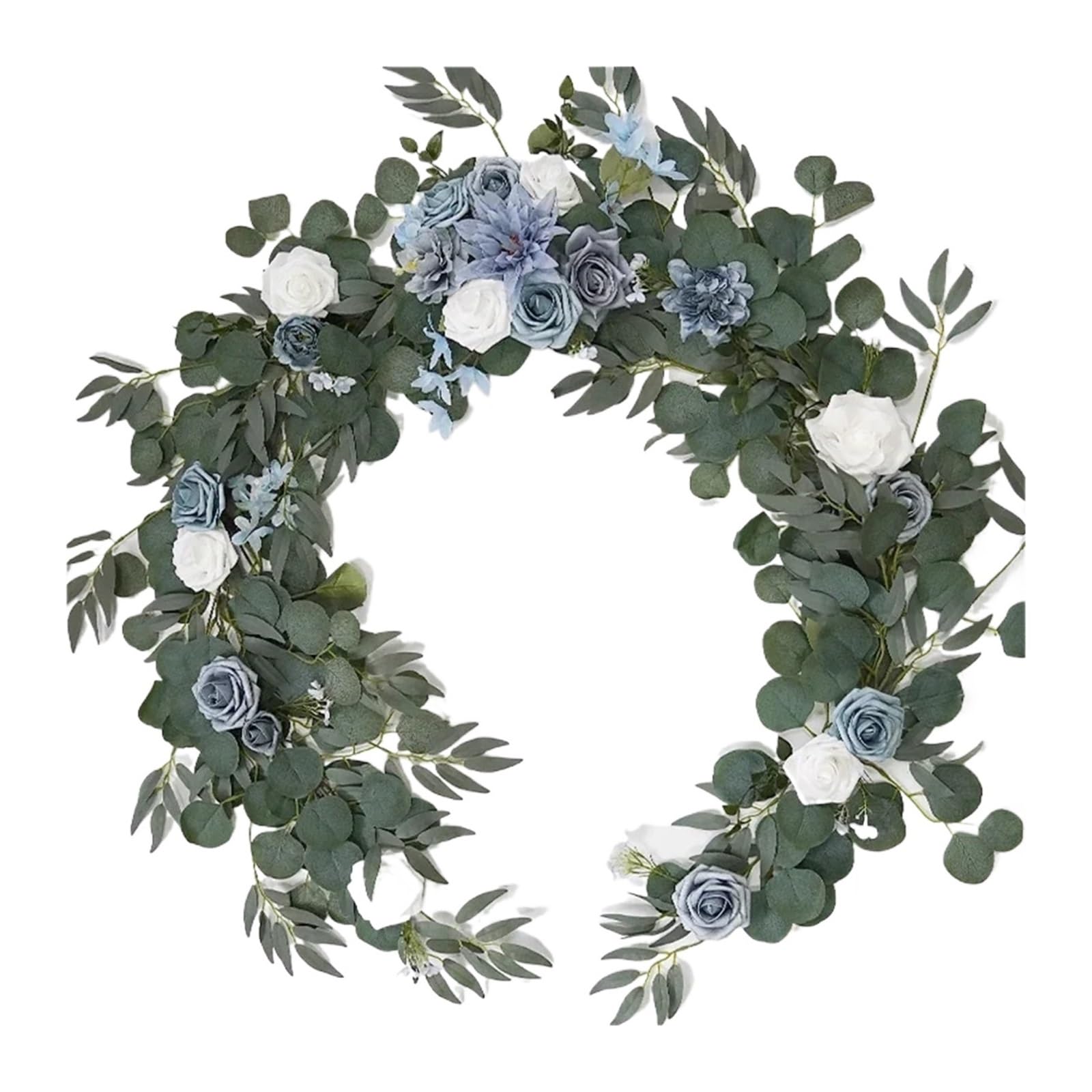 MNUvxzaewf Sweetheart Table Centerpieces for Backdrop Wedding Decoration(Dusty Blue)