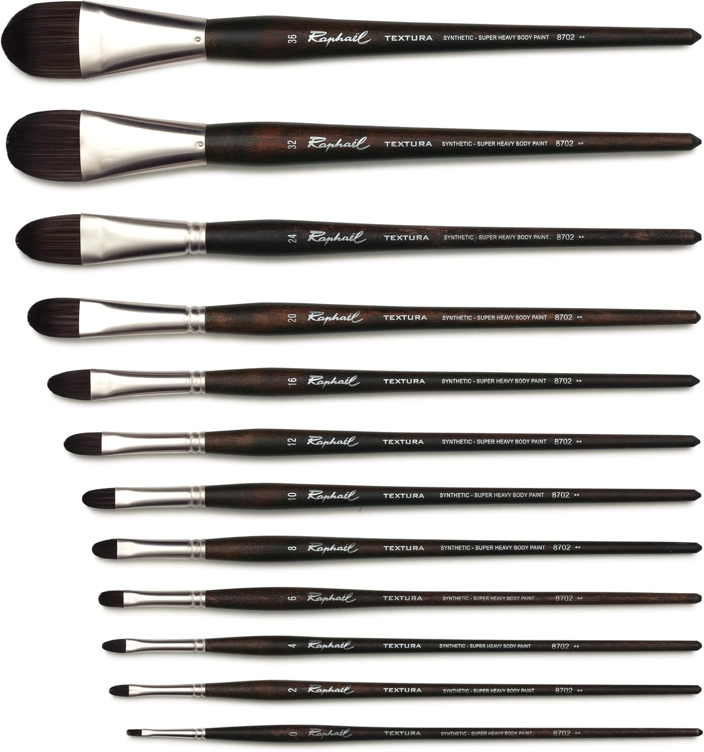 Raphael Textura 8702 Brush, Filbert, 16, Natural