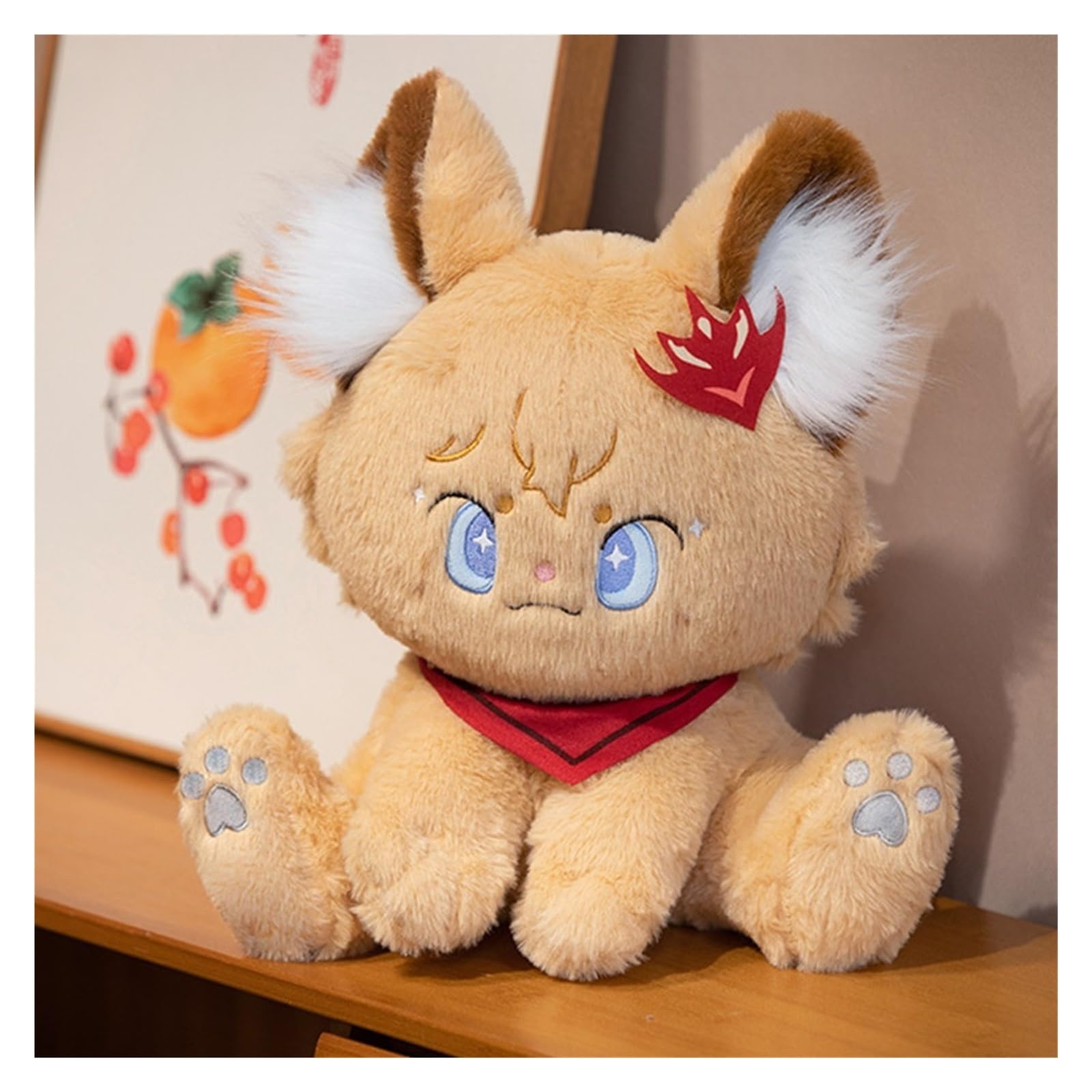 TOPLITHE Genshin Cat plush, Anime Stuffed Animals Impact Plushies Soft Cute Toy for Kids Christmas Gamer Gift(Tartaglia,32cm)