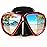 Snorkel Diving Mask Panoramic HD Swim Mask, Anti-Fog Scuba Diving Goggles,Tempered Glass Dive Mask Adult Youth Swim Goggles with Nose Cover for Diving, Snorkeling, Swimming (Z-Red)