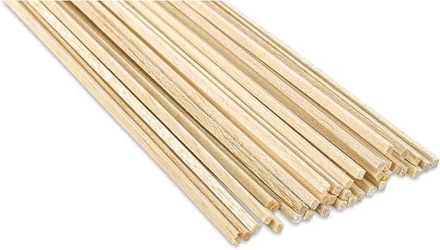 Balsa Wood 1/8 X 1/8 X 36in 18 - Quantity is Listed in Parenthesis in Title