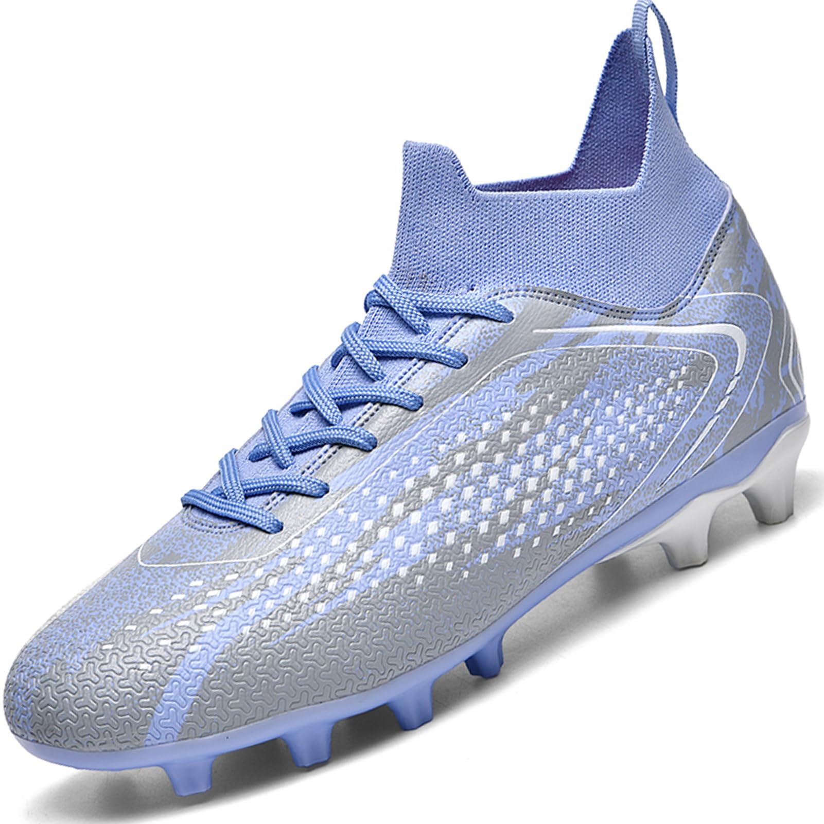 situkeke Fußballschuhe Herren Fussballschuhe Jungen Kinder Kunstrasen High Top Stollen Spikes Turf Trainer Fußball Stiefel Football Schuhe