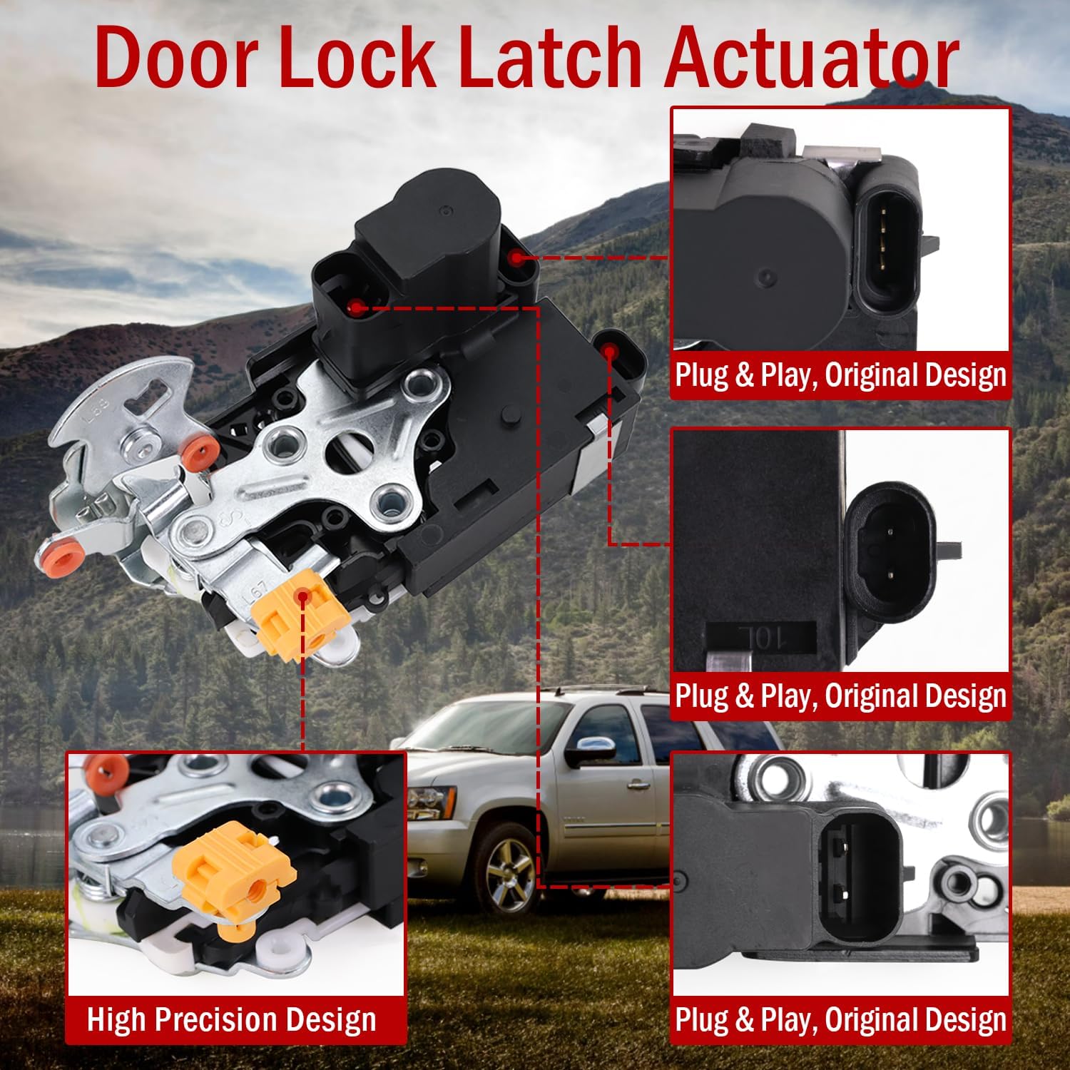 Actionneur De Serrure De Porte Avant Gauche Pour Chevy Silverado 1500/2500 - Turitrade - Neuf