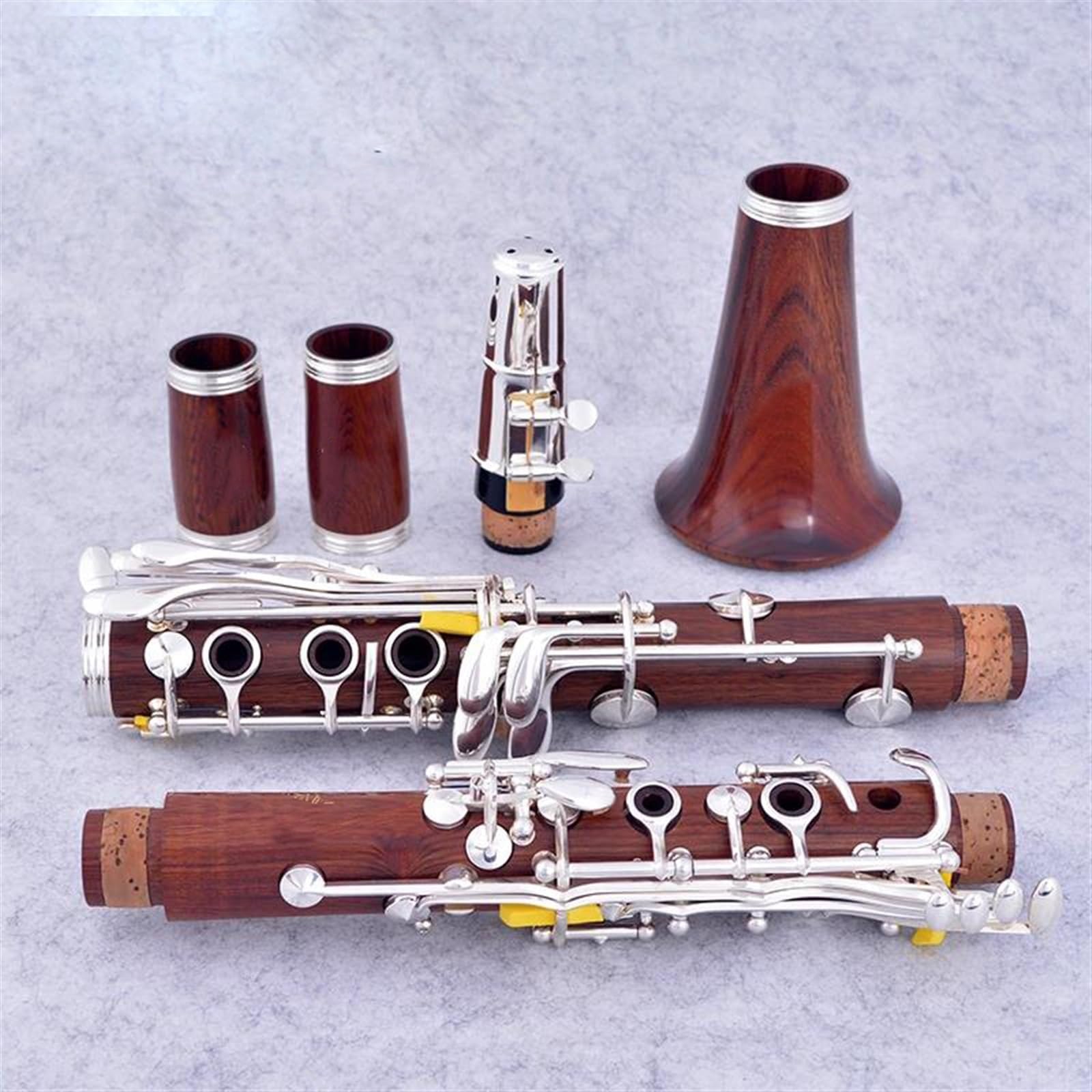 Początkujący Klarnet Profesjonalny Klarnet Z Czerwonego Drewna 18 Keys BB Rosewood Silania Klucze SIB Clarinet