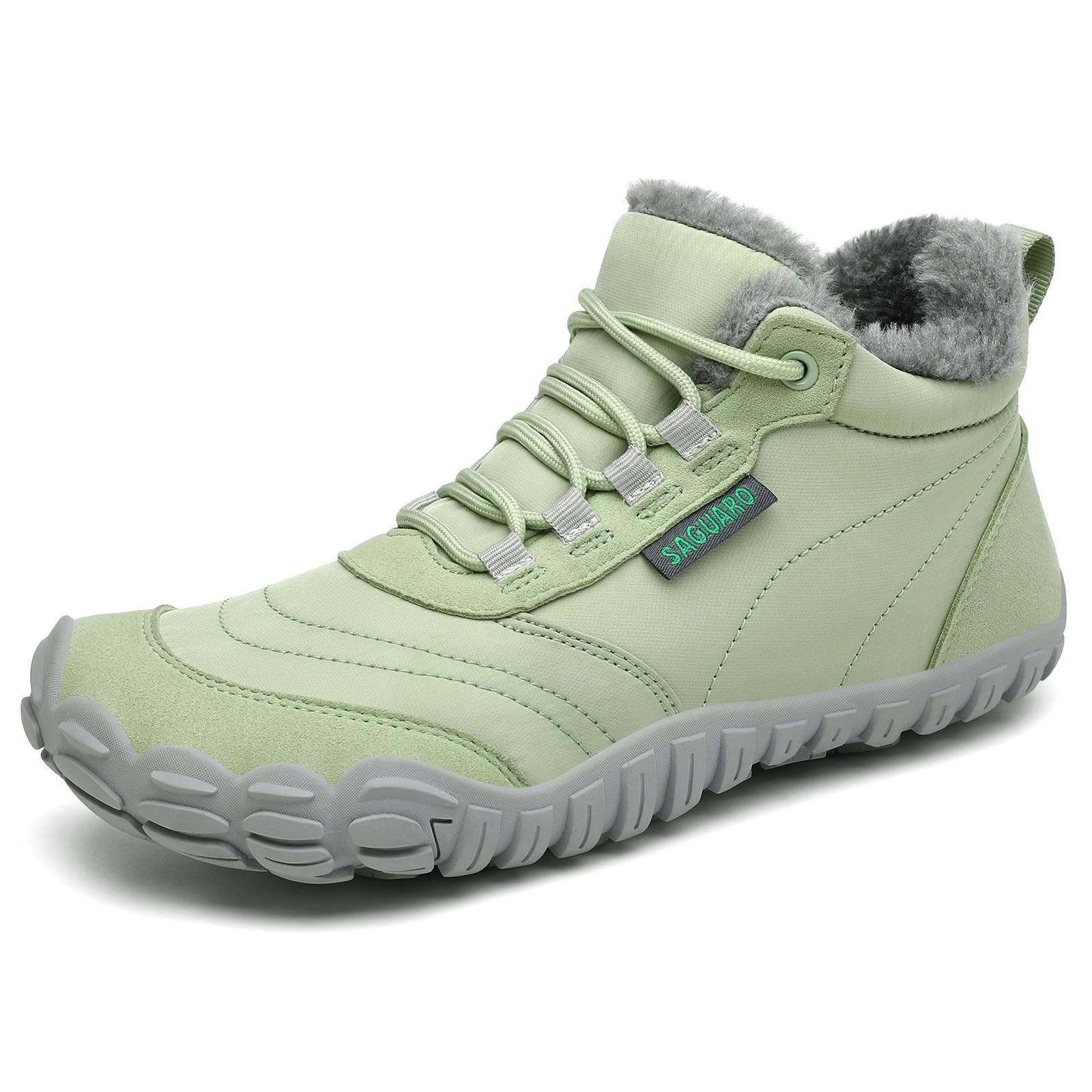 SAGUARO Barefoot Scarpe Invernali Caldo Stivali Neve per Uomo Donna,Gr.36-48