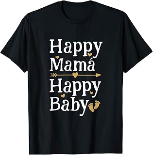 Mamá feliz bebé Padres Día de la Madre Camiseta