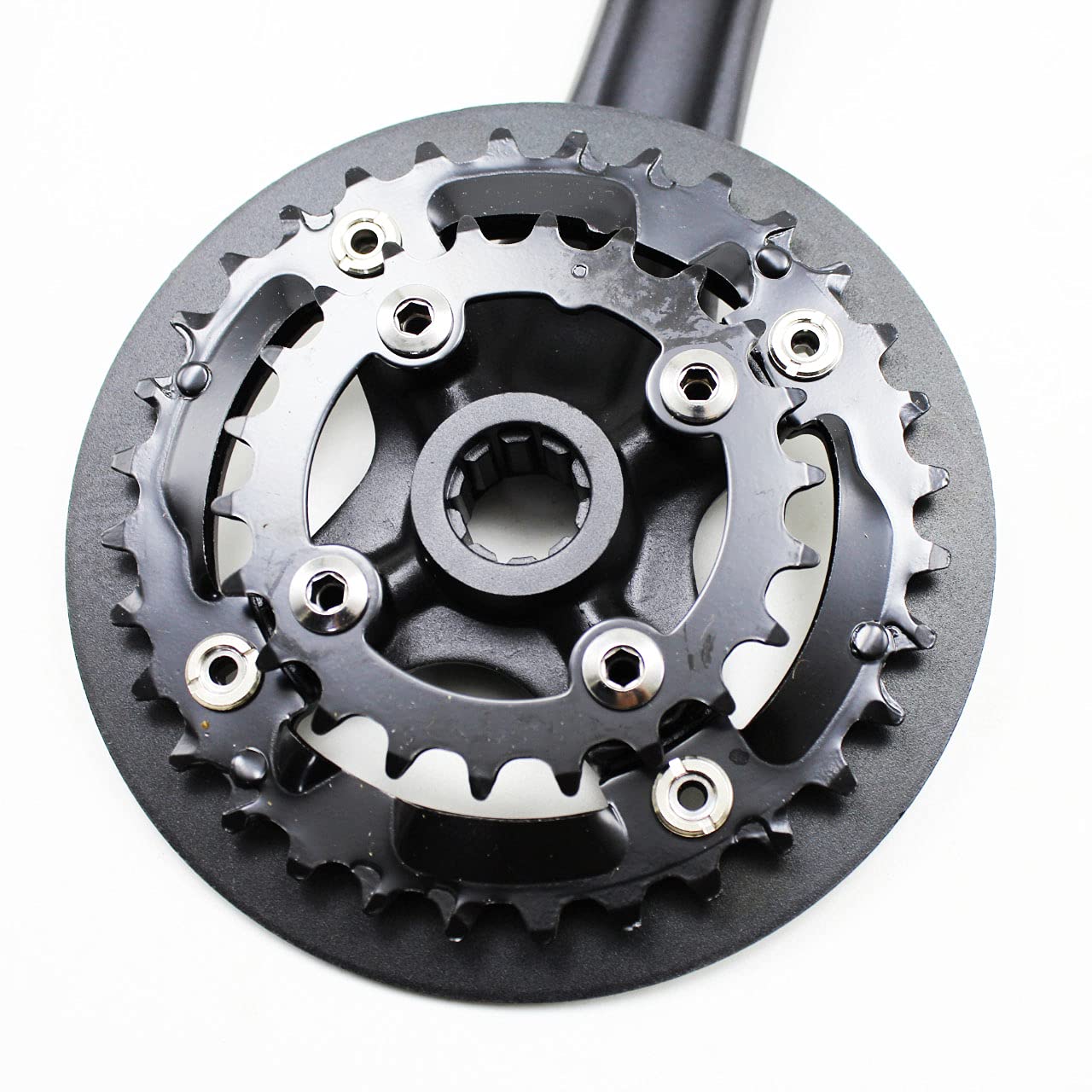 Pedivella Bici,Guarnitura MTB MTB DH Bike 32 / 22T 10 Tread Isis Drive 170mm CrankSet Lega Alluminio Catena di Alluminio Purvelli