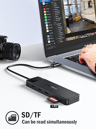 Miniatura 6 de Lemorele Estación de acoplamiento USB C para laptop, adaptador de monitores de pantalla triple 10 en 1 con HDMI dual 4K, VGA 1080P, 3 USB3.0/2.0,
