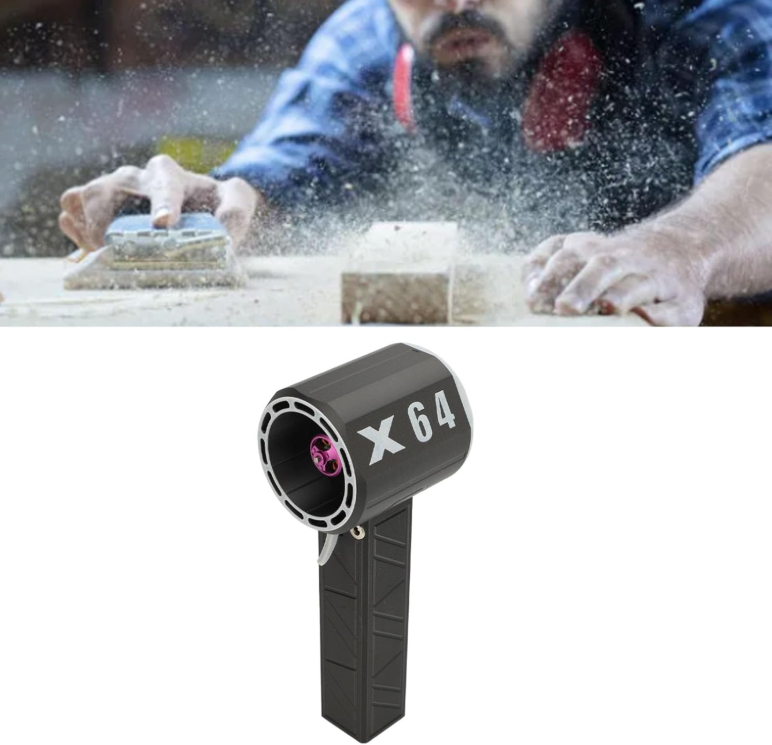 Air Blower, 64mm Brushless Turbine Jet Fan Handheld Electric Air Duster and Dust Blower for PC Keyboard and Camera Cleaning, Compressed Air Replacement for Maintenance
