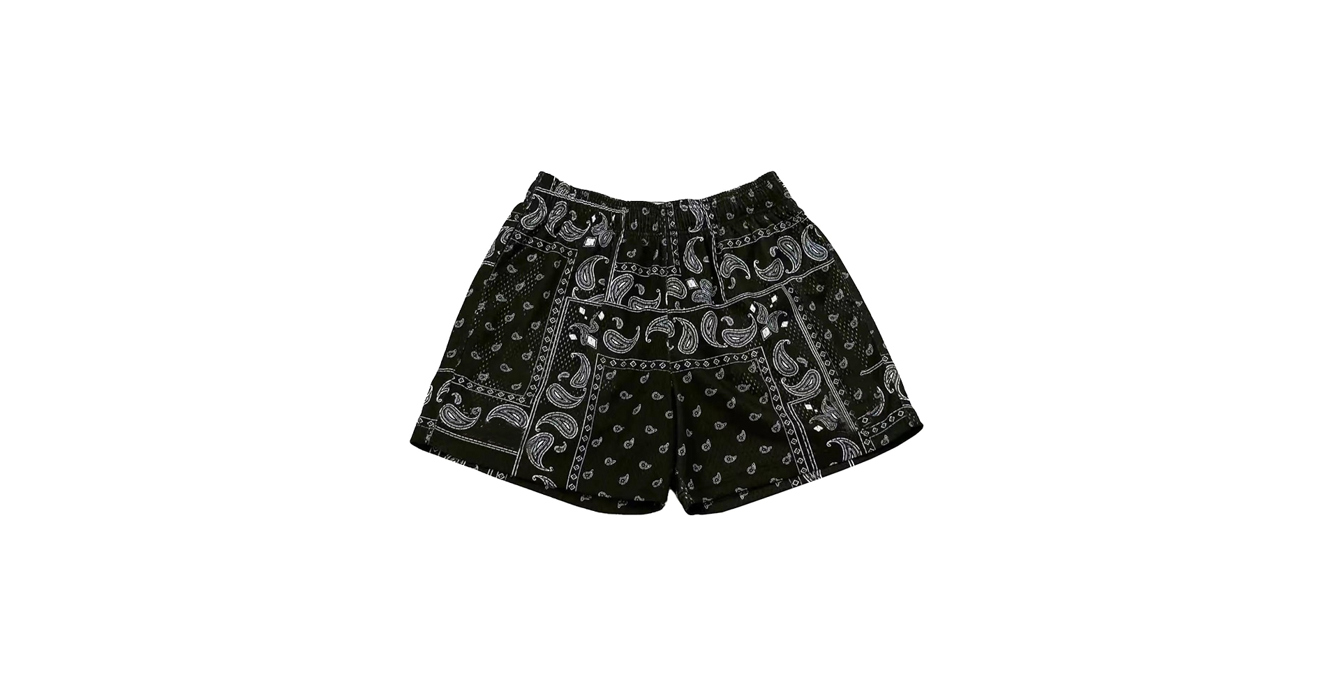 MECH-ENG Mens Paisley Shorts Graphic Bandana Shorts Retro