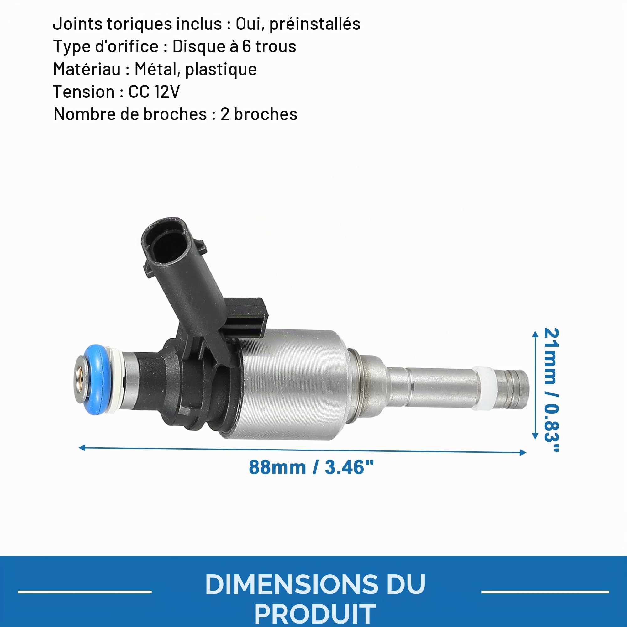 A ABSOPRO Injecteur De Carburant Pour VW Passat B6 B7 2.0 TFSI 05-14 4 Pcs