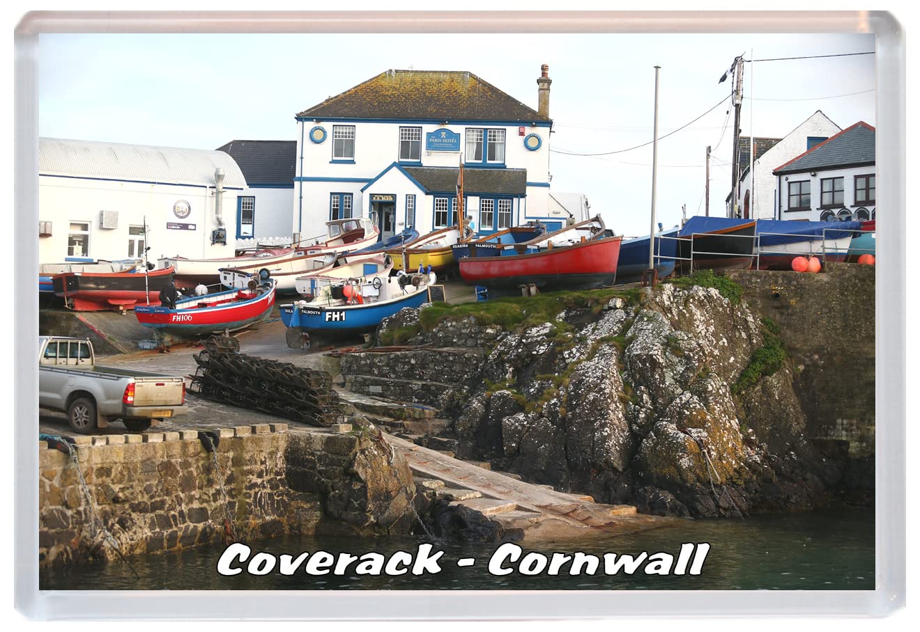 Baked Bean Store Multicolor Coverack - Cornwall - 96 X 67Mm Jumbo Fridge Magnet/Magnets Bbsfhm389