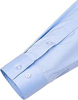 Vista 5 de J.VER Men's Dress Shirts Solid Long Sleeve Stretch Wrinkle-Free Formal Shirt Business Casual Button Down Shirts