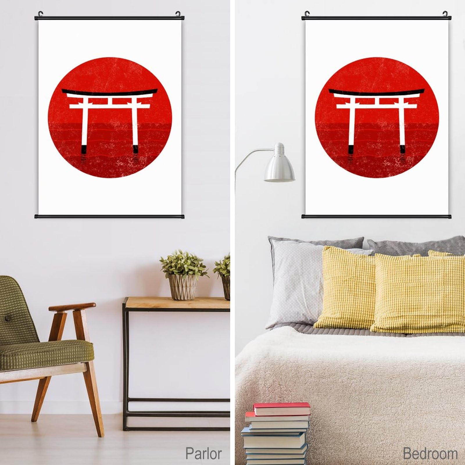 Amazon.co.jp: 日本 国旗 日の丸 旗 壁掛けポスター 壁掛け絵画 アート