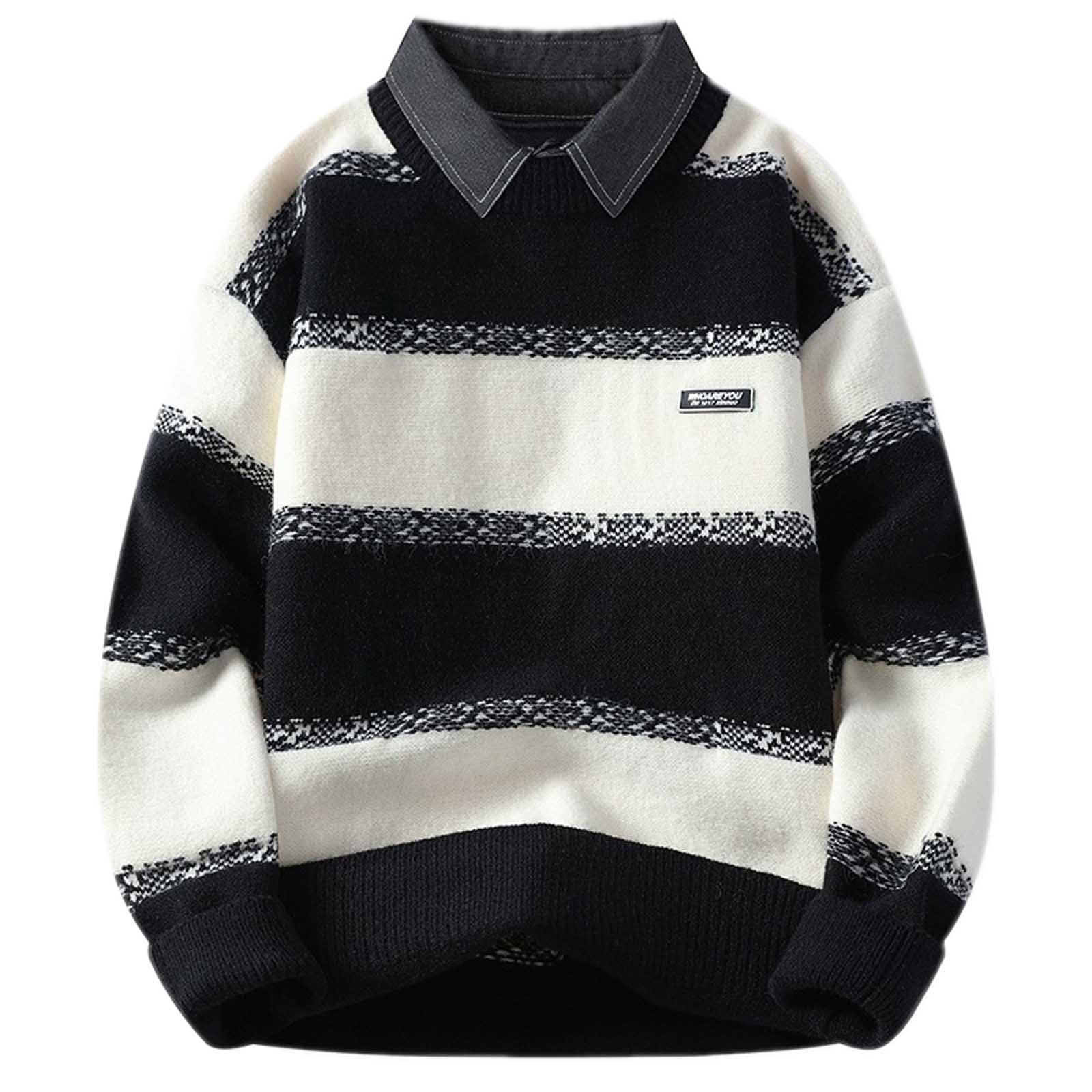 Suéter de Cuello Redondo de otoño e Invierno para Hombres, suéter Juvenil para Estudiantes, suéter básico para Hombres, cómodo y Moderno