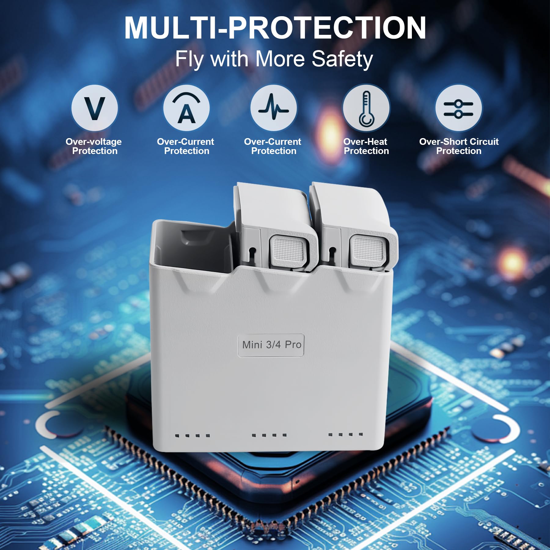 Amazon.com: Triple Battery Charger for DJI Mini 5 Pro/4 Pro, Mini