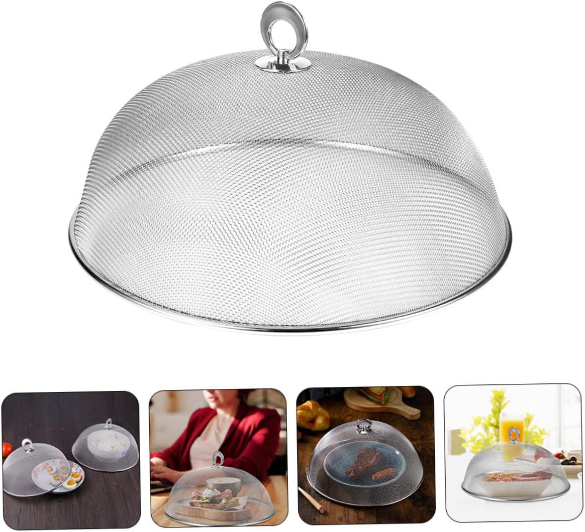 Stainless Steel Mesh Food Cover Reusable Dome Tent Bug and Dust Protector for Indoor and Outdoor Use for Picnics BBQs and Parties
