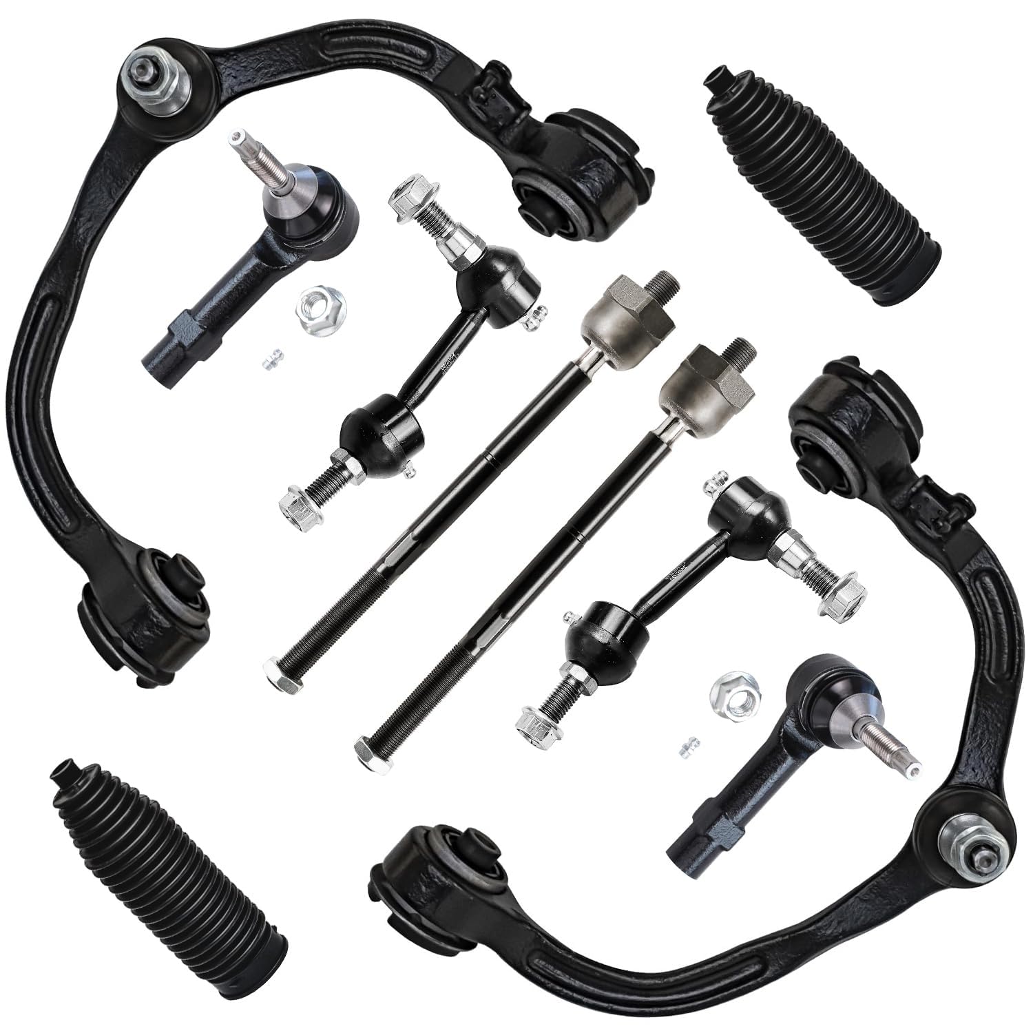 Detroit Axle - 10pc Front End Control Arms Kit for 2003-2004