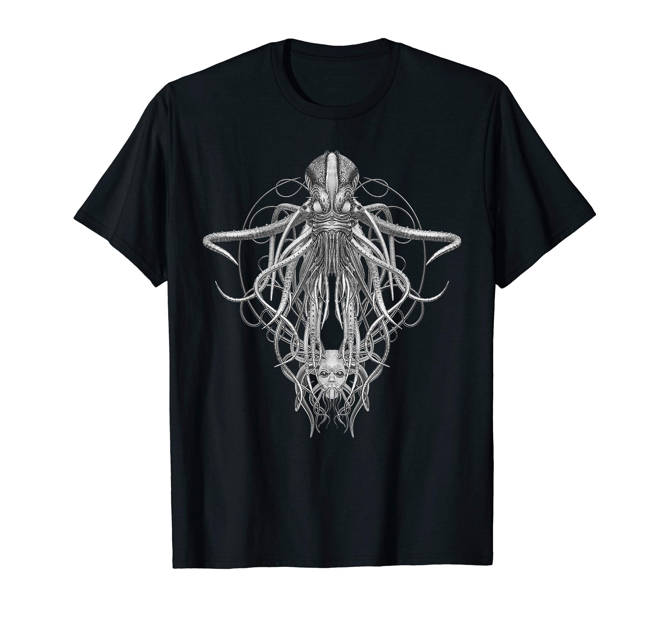Cthulhu / Kraken in Black and White Steampunk