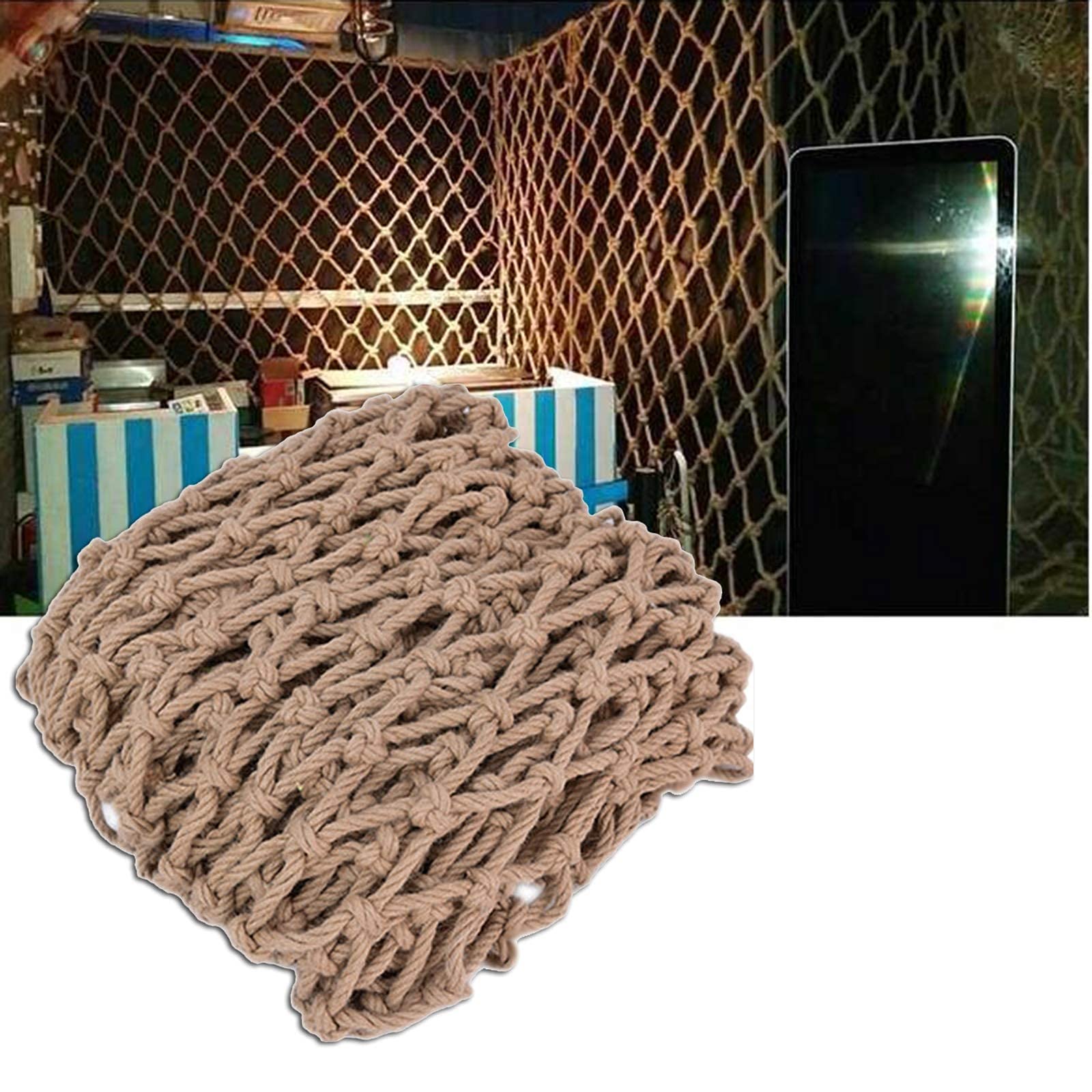 Filet anti-chute de balcon d'escalier haute résistance avec mailles en nylon