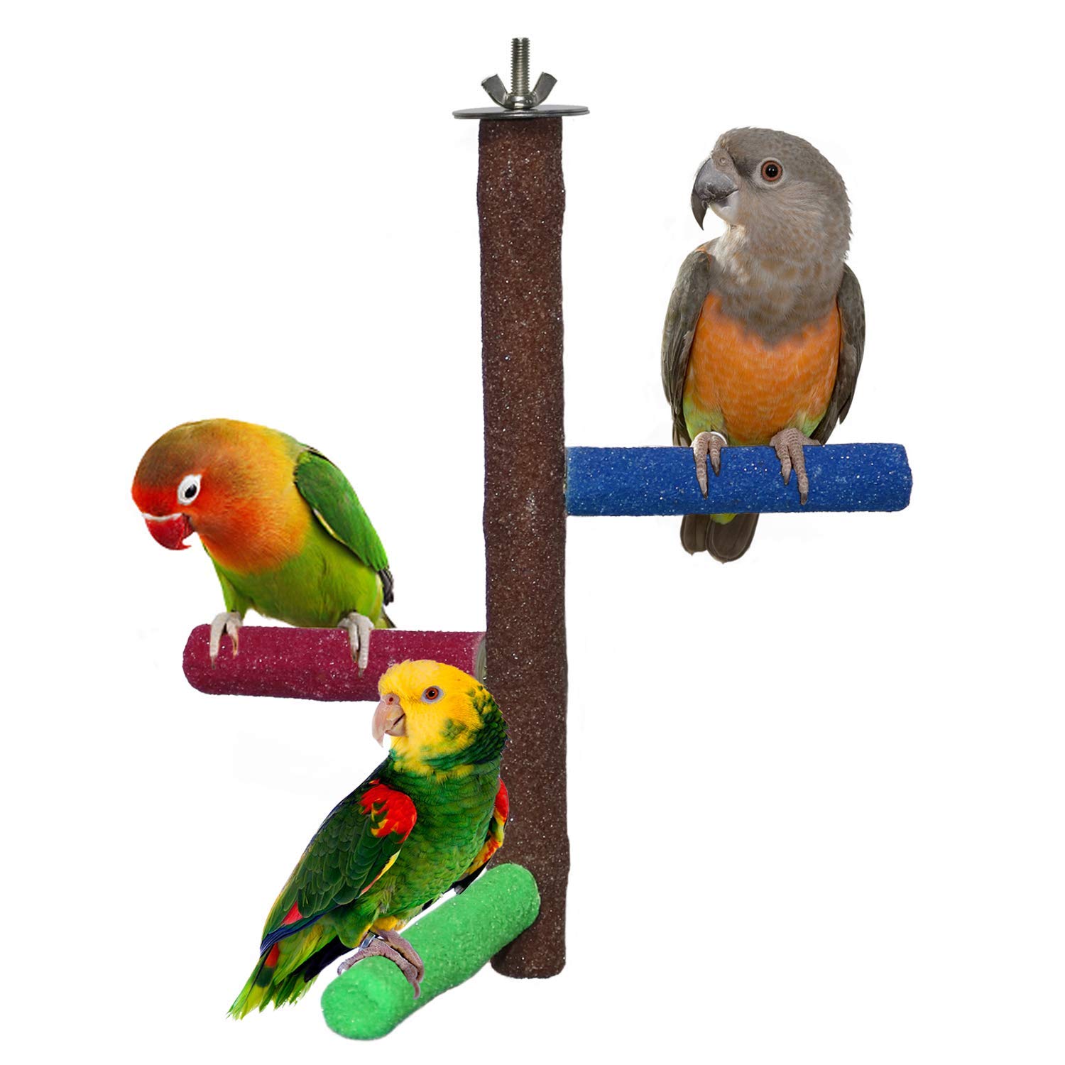 Western Era Perch Toy Cage Hanging Rough-surfaced - Sand Perches Natural Wood Stand for Parakeet and Other Small Bird Keeps Beaks & Claws Trimmed (B087RCR9ZX) Amazon Price History, Amazon Price Tracker