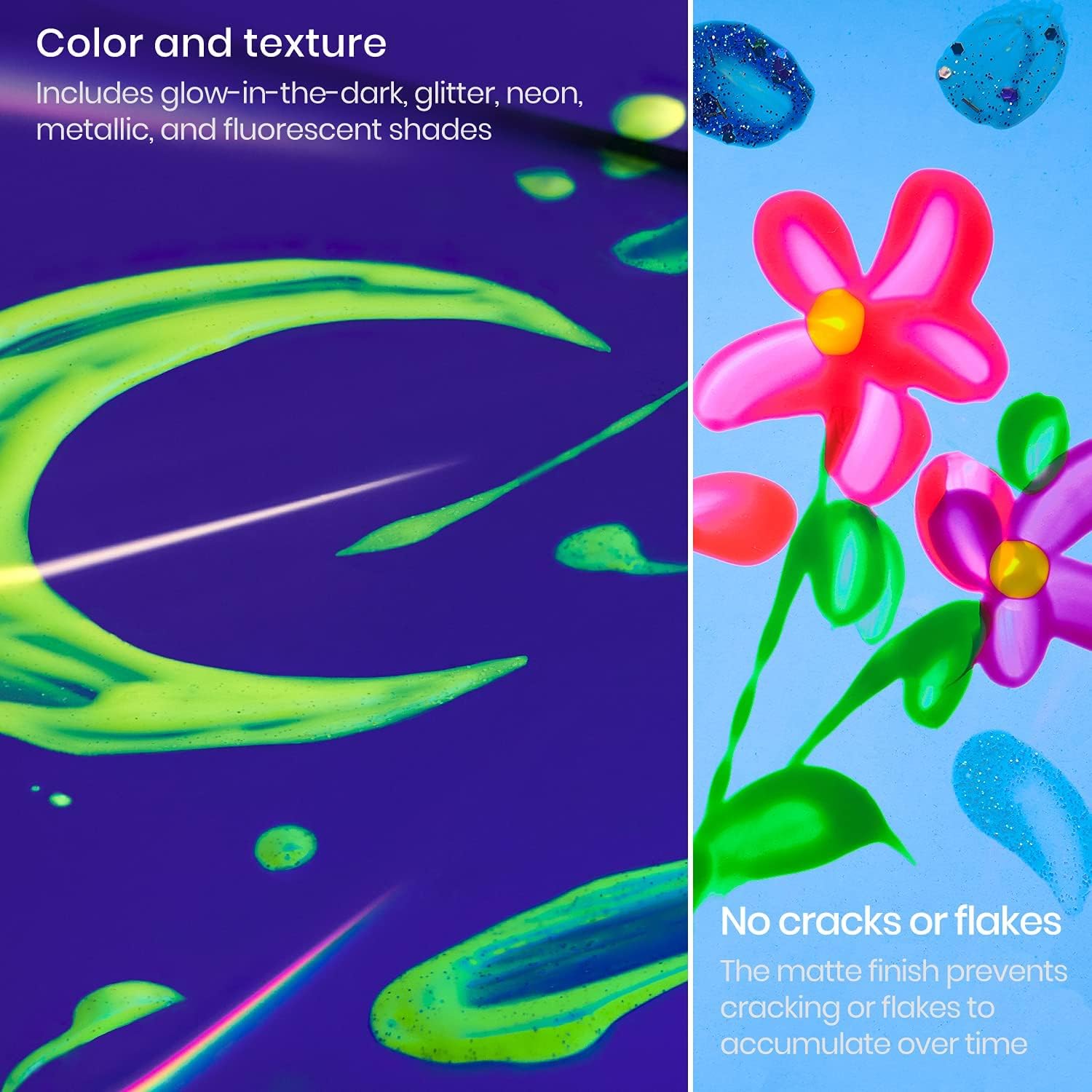 Arteza Kids Tempera Paint, Set of 16 Colors, 13.5 fl oz, Nontoxic Poster Paint, Art Supplies for Finger Painting, School Projects, and Crafting : Everything Else