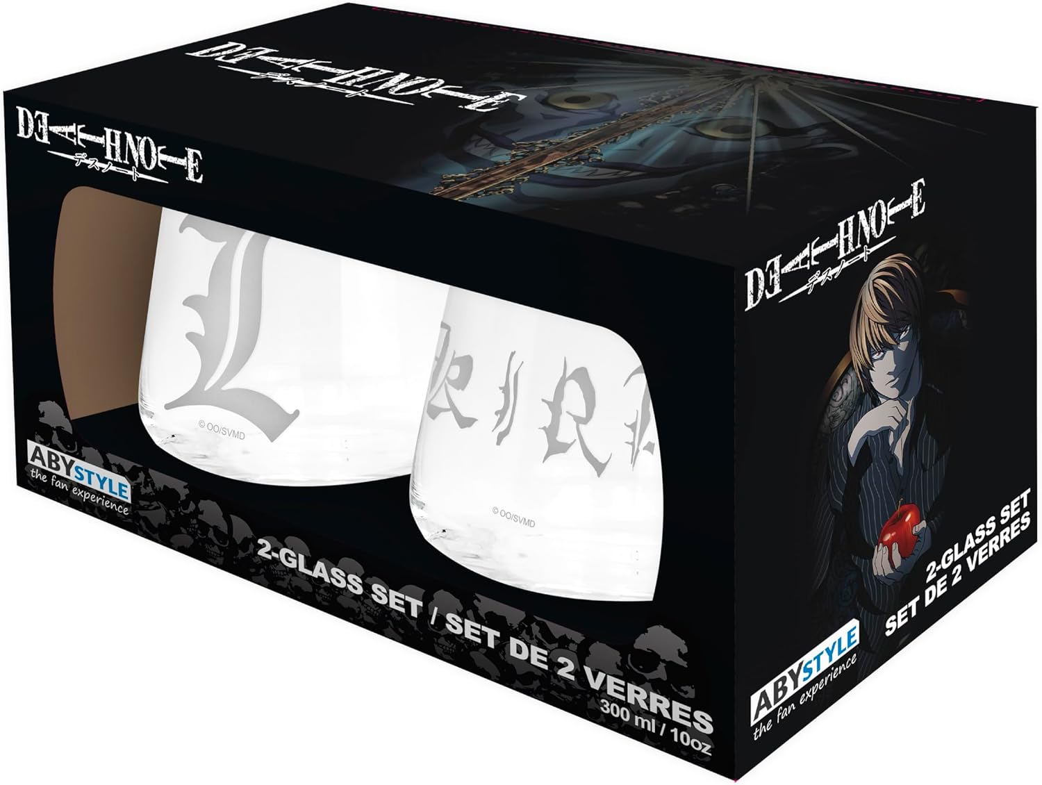 Kira & L Death Note 2 Glass Pair by ABYstyle