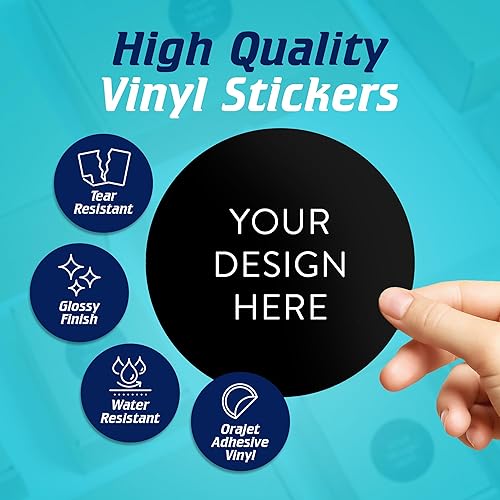 Miniatura 3 de 100 adhesivos de vinilo personalizables, con texto, imagen, diseño y logotipo adhesivos para logotipo de embalaje hecho a mano, botellas, tarros,