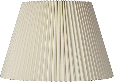 Empire Lamp Shade Ivory Knife Pleated Large 11