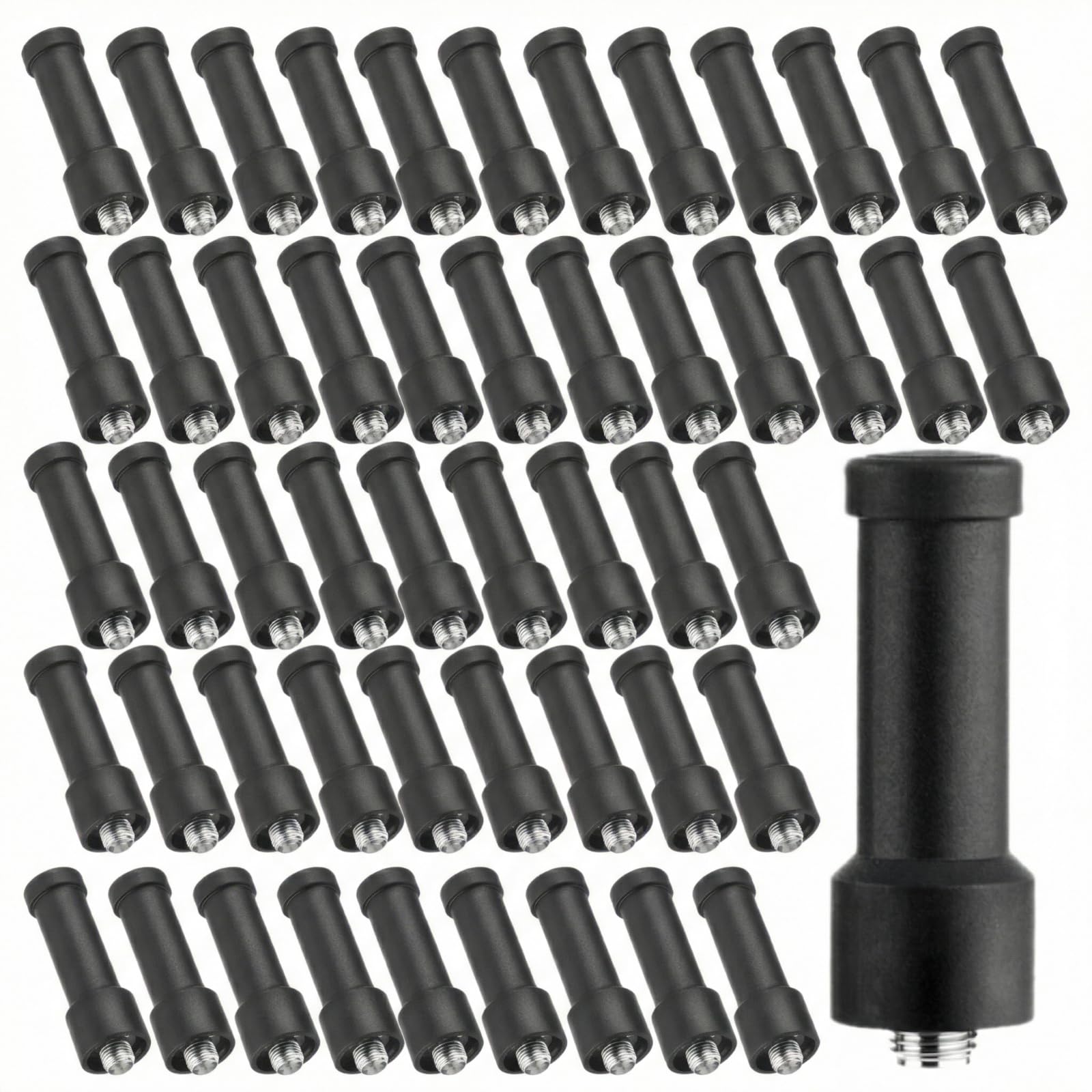 Kingdder Paquete de 40 antenas de radio de dos vías UHF 400-470MHz de repuesto para walkie talkie SMA hembra