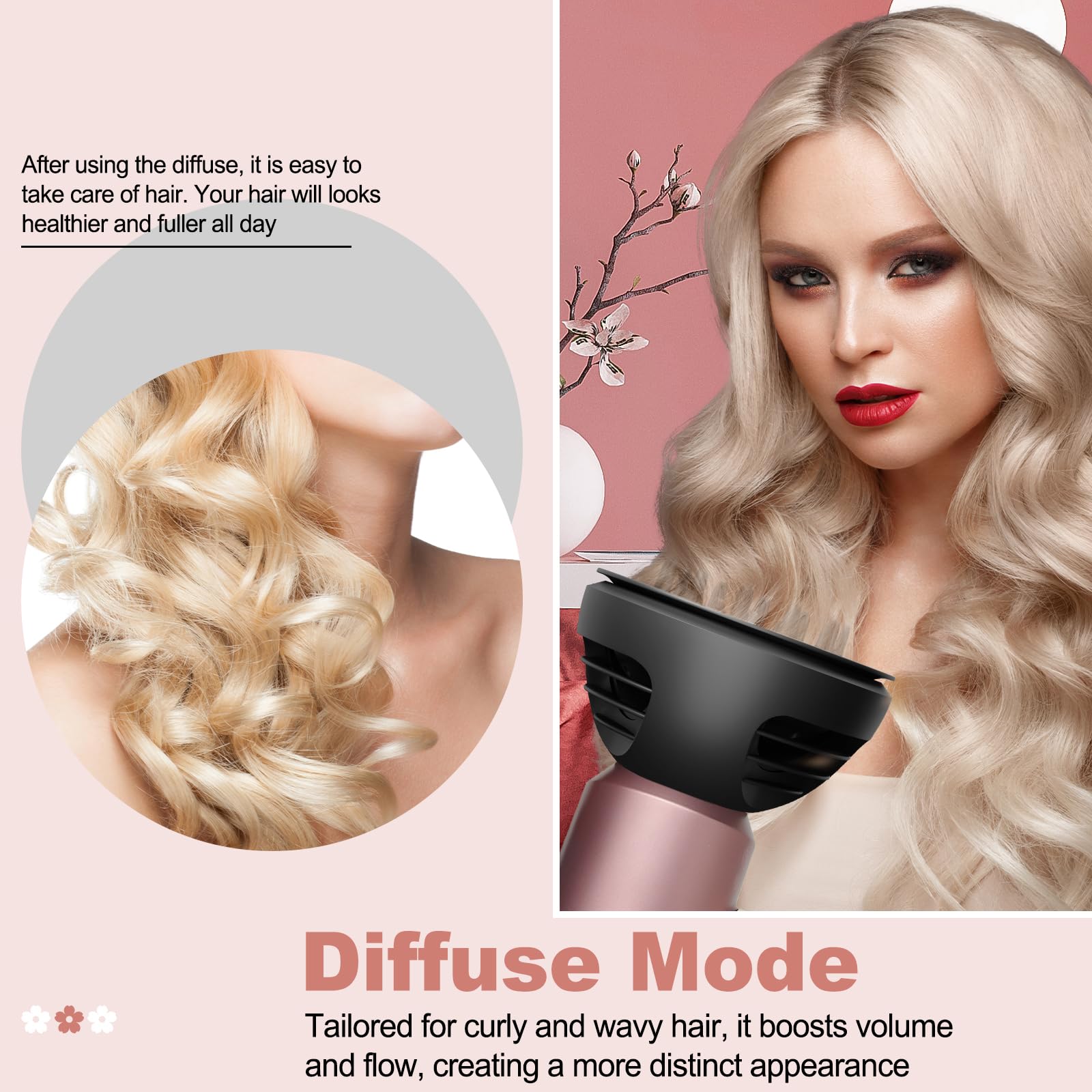 Difusor de rizos ondulados para accesorio de secador de pelo Dyson, domo o modos difusos para Dyson Supersonic, para Nural HD16 HD15 HD12 HD08 HD04 HD03 HD02 para mejorar el rizo y controlar