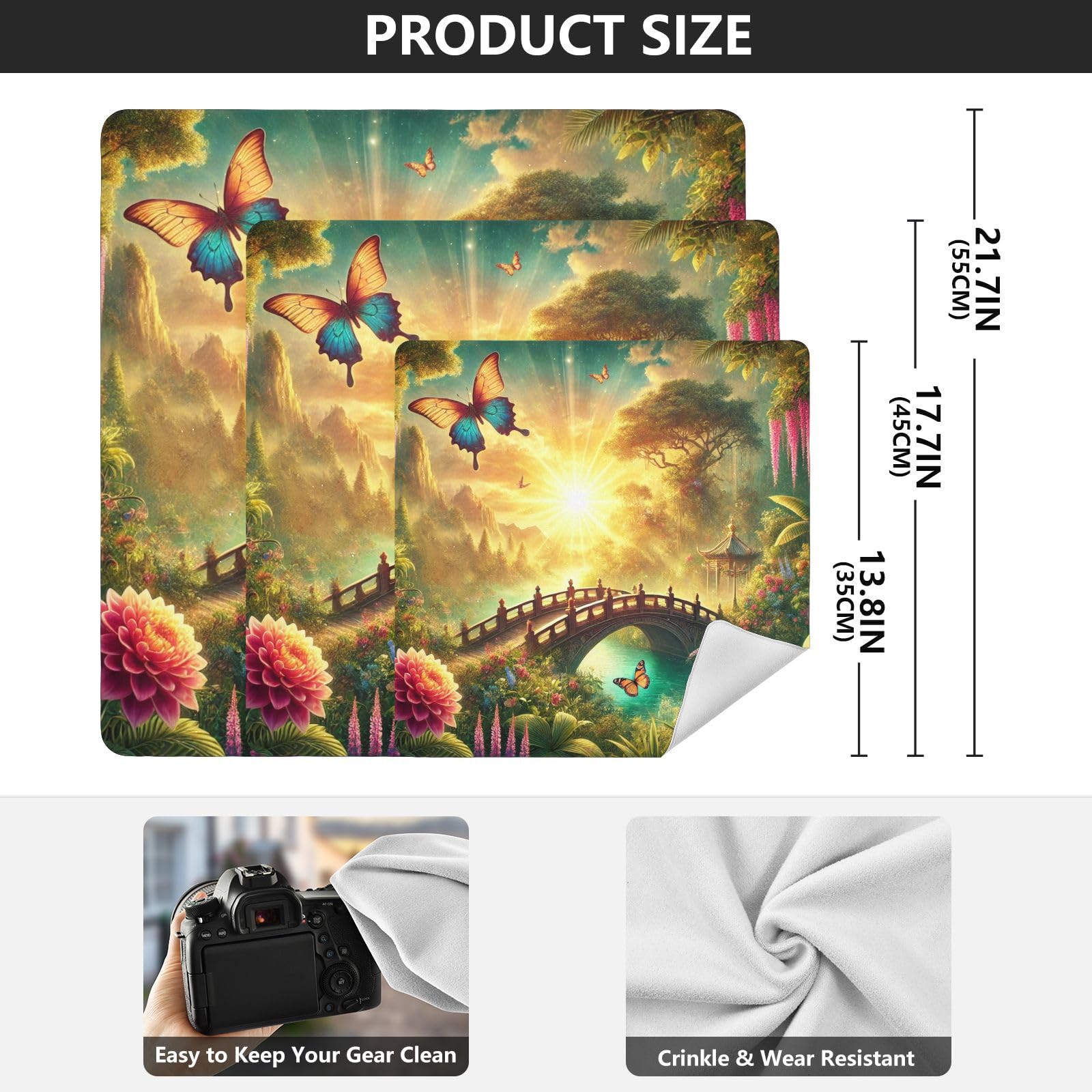 Joko Ivery Butterfly Garden Sunset Protective Wrap 13.8