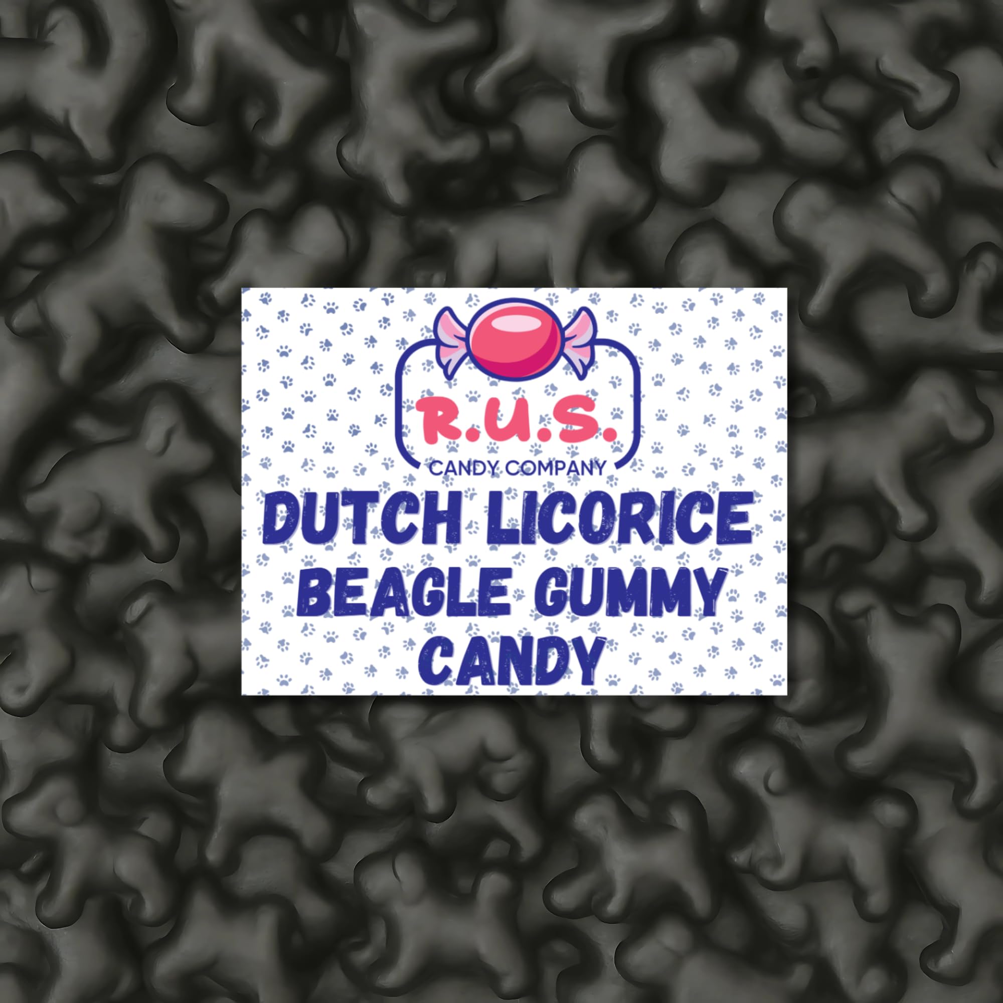 Dutch Licorice Beagle Black Licorice by RUS Candy Company, 2 Pack - 5.29 oz Each | Authentic Dutch Candy | Imported Licorice Delights (Beagles)