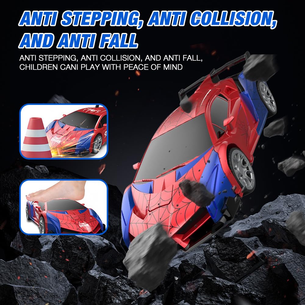 Agarte Spider Remote Control Cars, 2.4GHz 2 in1 Spider Car & Robots, One-Button Deformation - Image 3