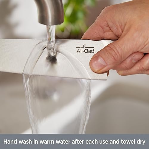 Miniatura 8 de All-Clad Juego de cuchillos de acero forjado y bloque de madera de acacia de 12 piezas, juego de cuchillos de cocina, juego de bloques de cuchillos,