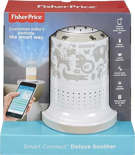Miniatura 6 de Fisher-Price Smart Connect Deluxe Soother máquina de sonido personalizable para guardería con proyección de luz SIOC